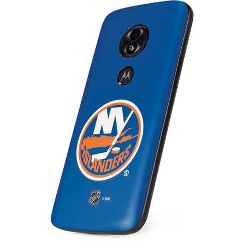 NHL New York Islanders Solid Background Moto E5 Play Skin